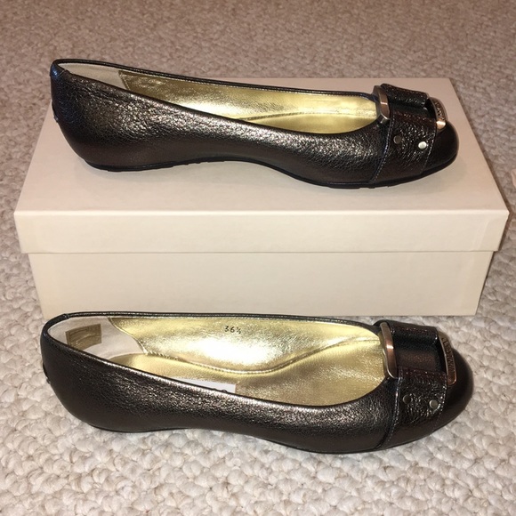 Jimmy Choo Women’s Gunmetal Baker Flat’s 36.5. - Picture 3 of 5